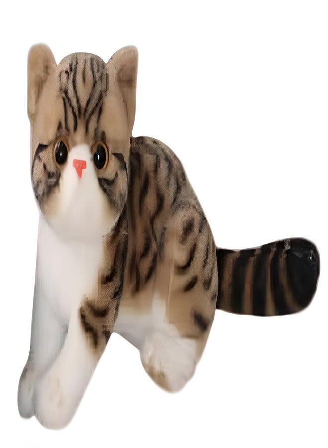 Tickles Cute Daisy Cat Soft Stuffed Plush Animal Toy for Kids Boys & Girls Birthday Gifts (Color: Brown Size: 20 cm) - Image 3